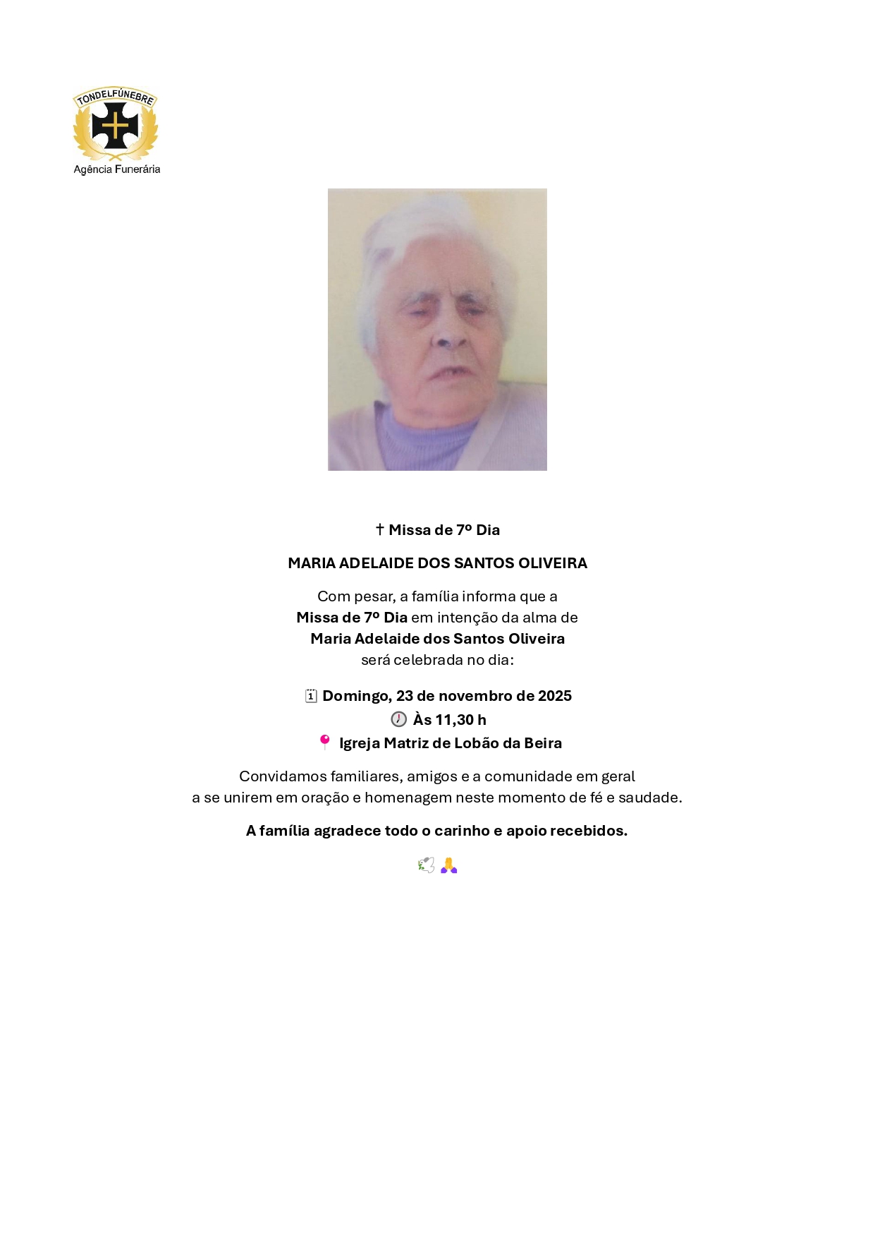 MARIA ADELAIDE DOS SANTOS OLIVEIRA