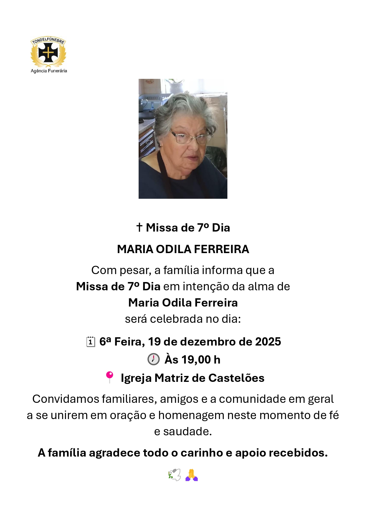 MARIA ODILA FERREIRA
