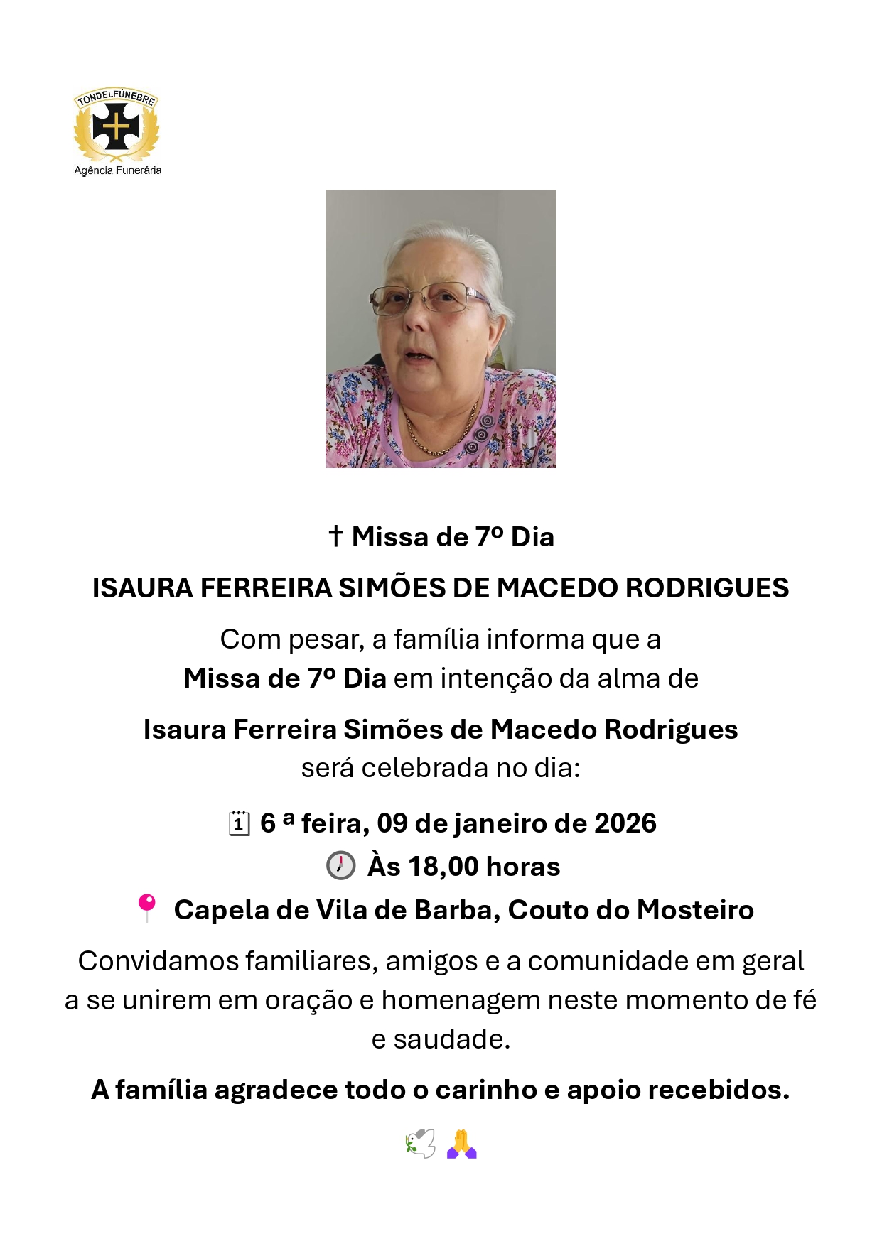 ISAURA FERREIRA SIMÕES DE MACEDO RODRIGUES