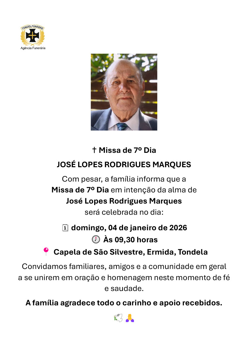 JOSÉ LOPES RODRIGUES MARQUES