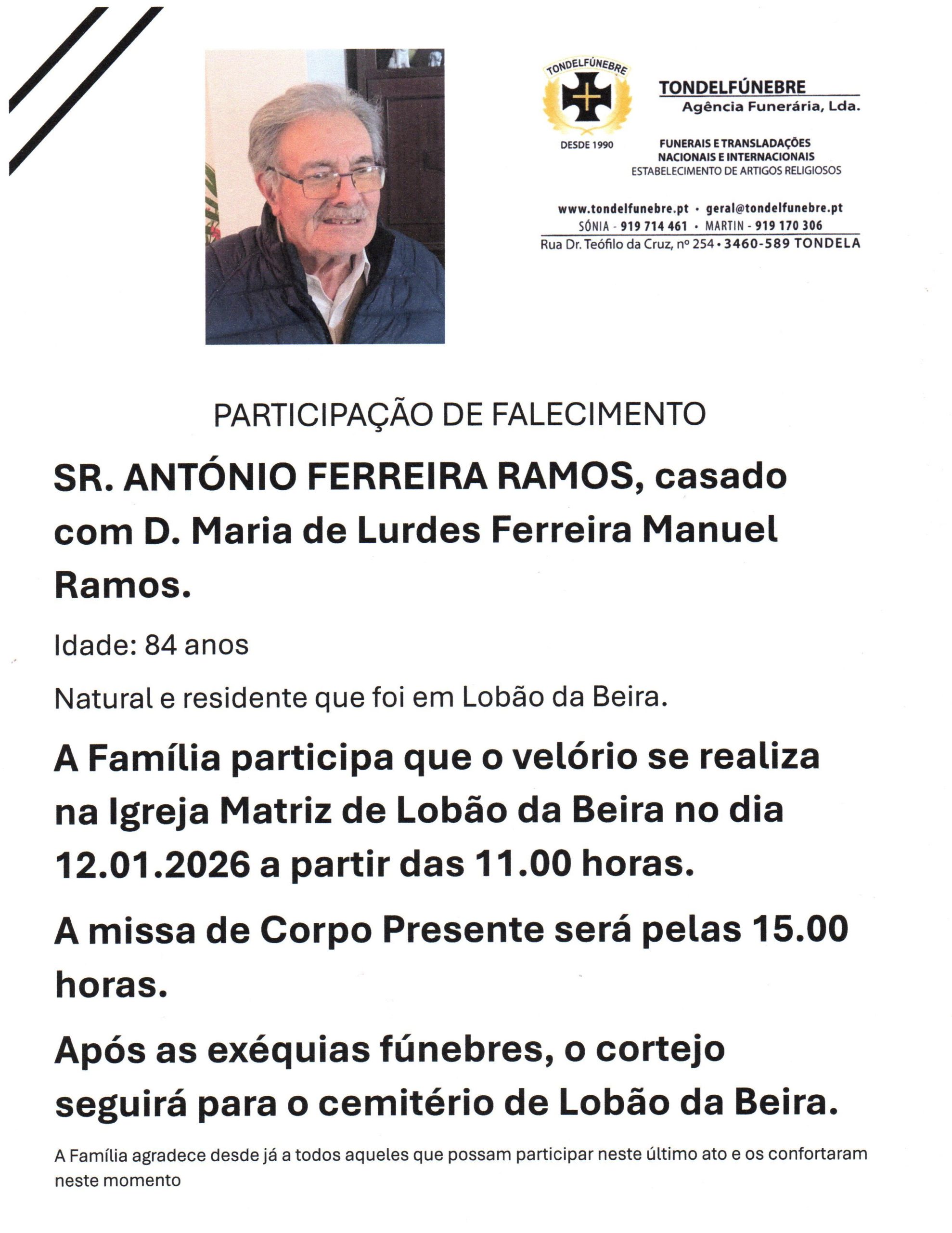 ANTÓNIO FERREIRA RAMOS