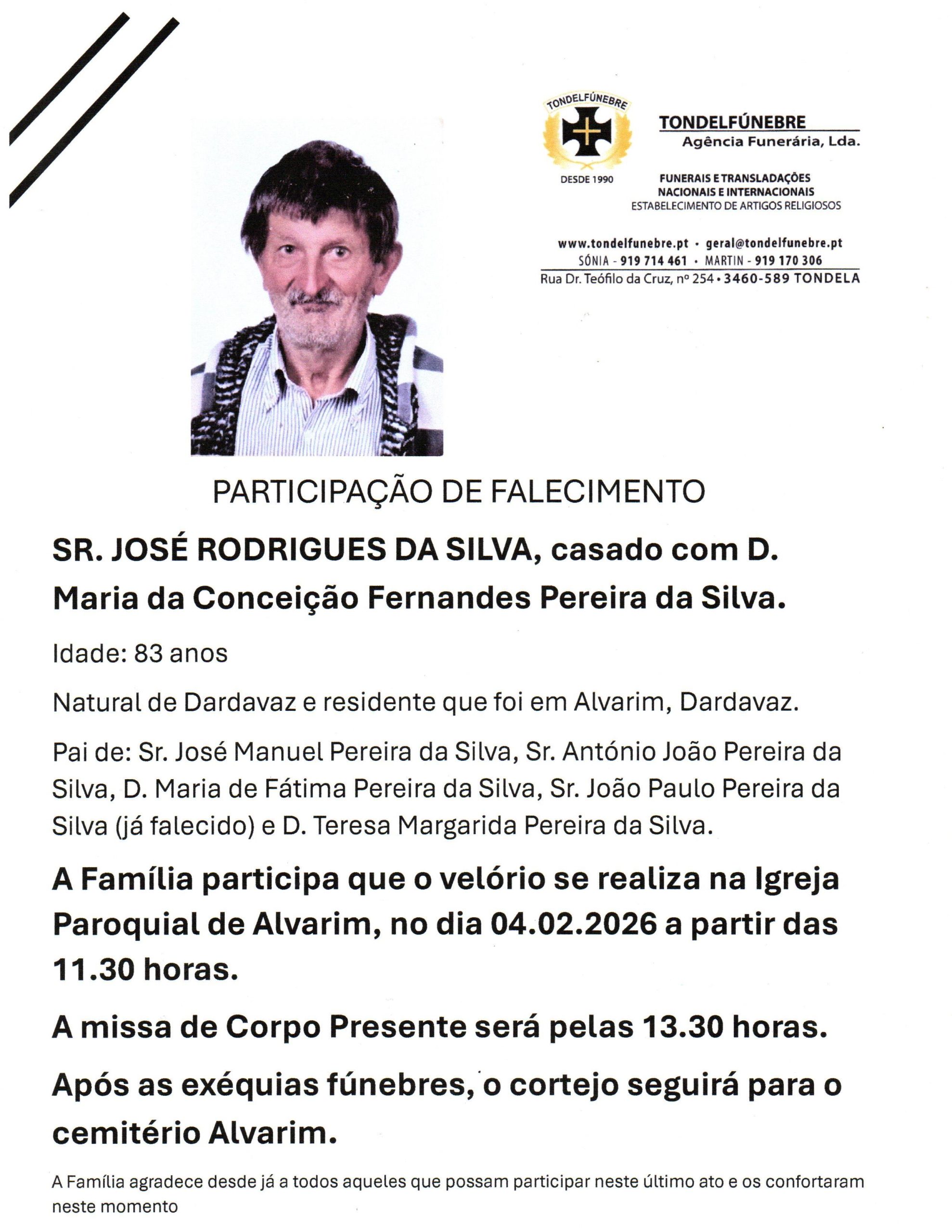 JOSÉ RODRIGUES DA SILVA