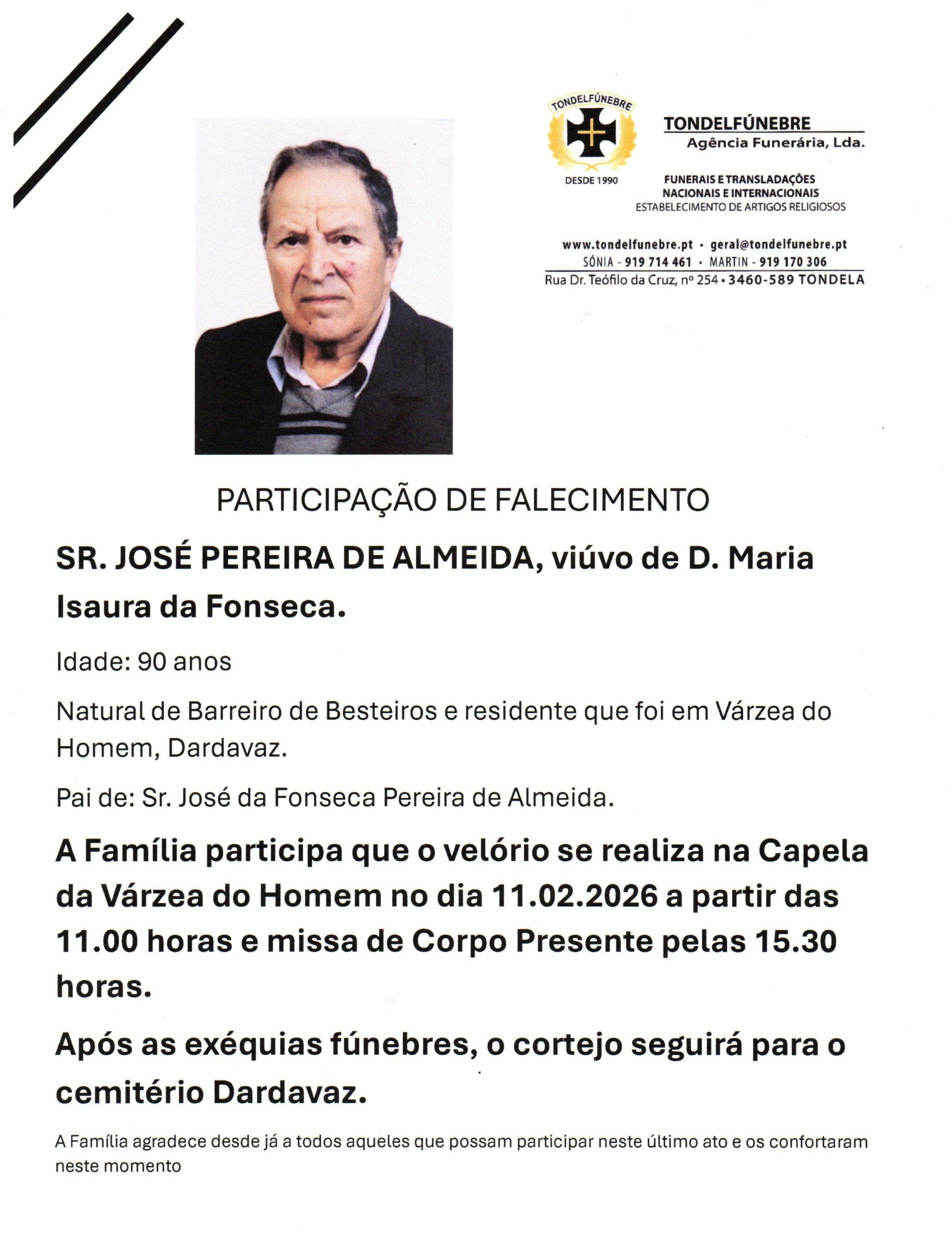 JOSÉ PEREIRA DE ALMEIDA