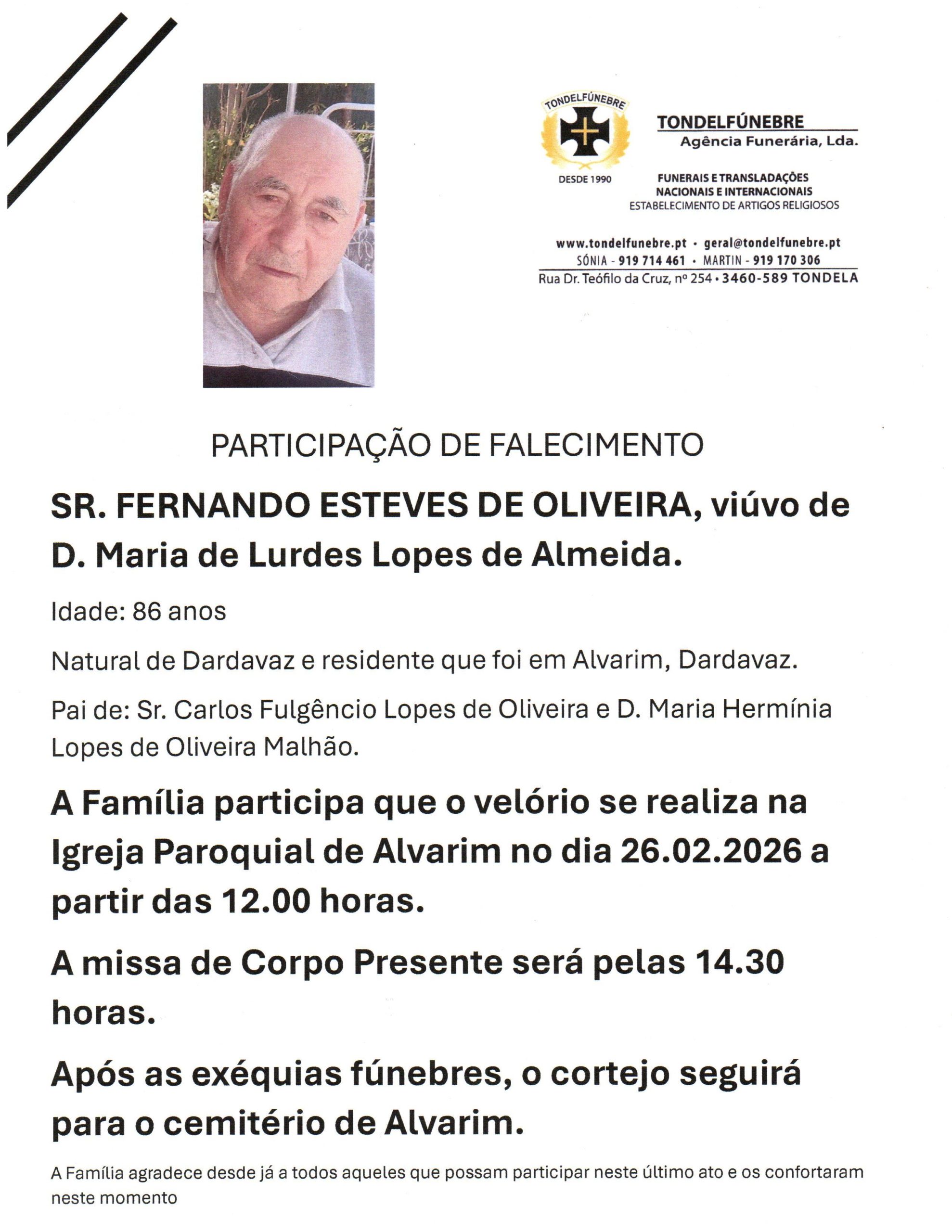 FERNANDO ESTEVES DE OLIVEIRA