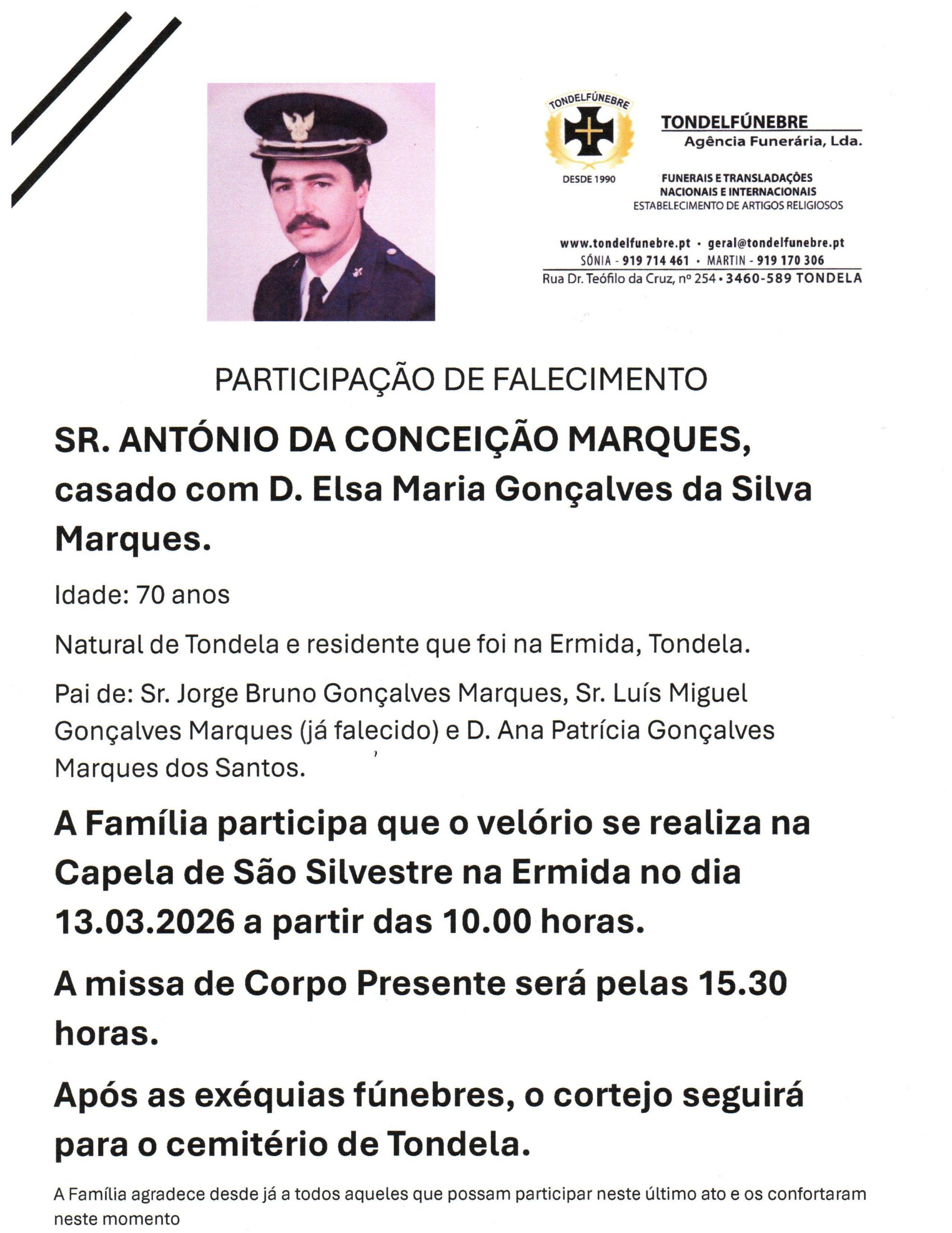 ANTÓNIO DA CONCEIÇÃO MARQUES
