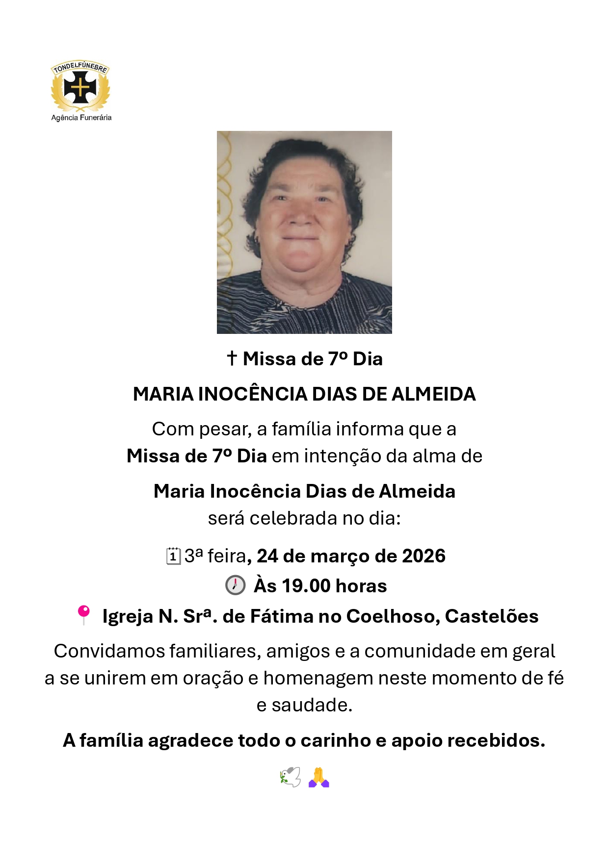 MARIA INOCÊNCIA DIAS DE ALMEIDA