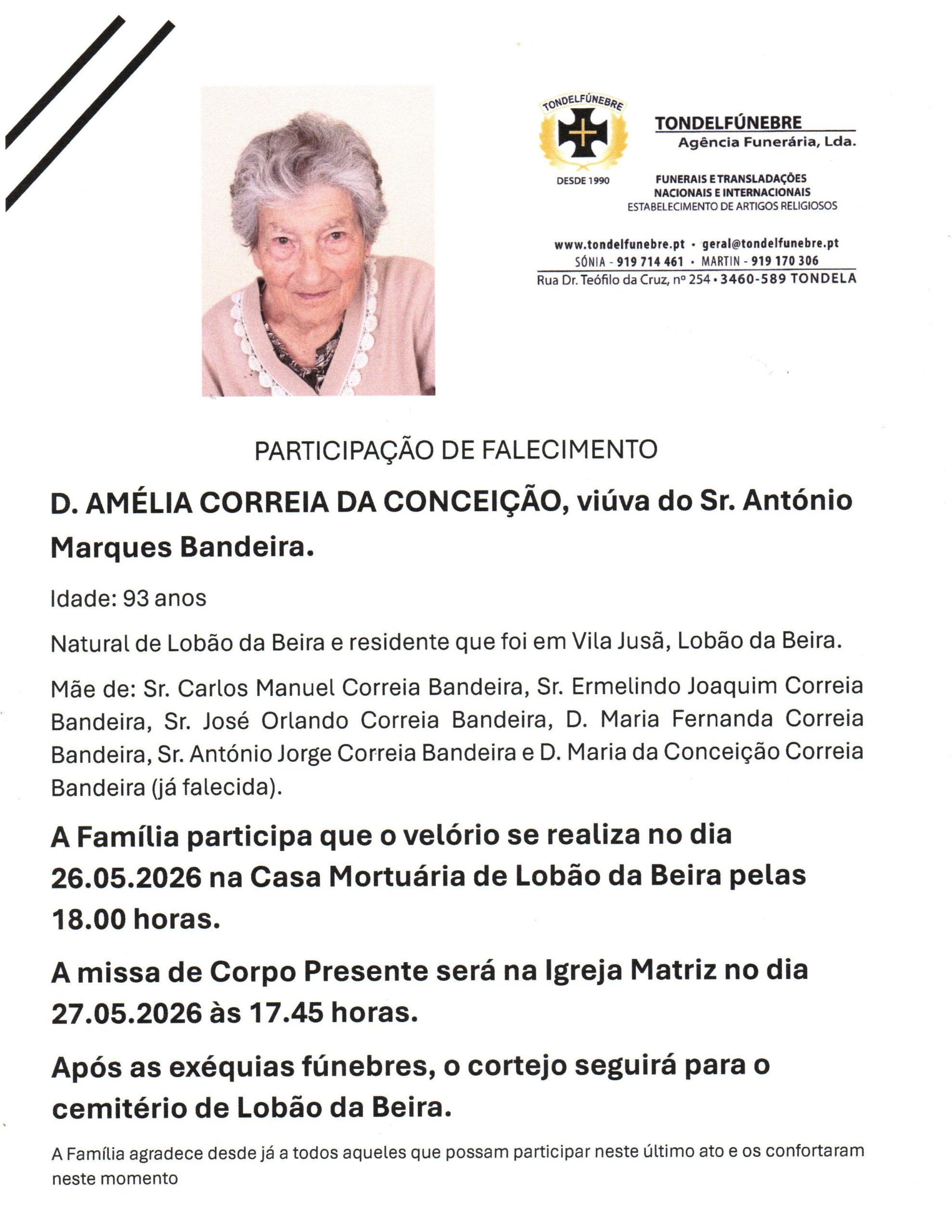 AMÉLIA CORREIA DA CONCEIÇÃO