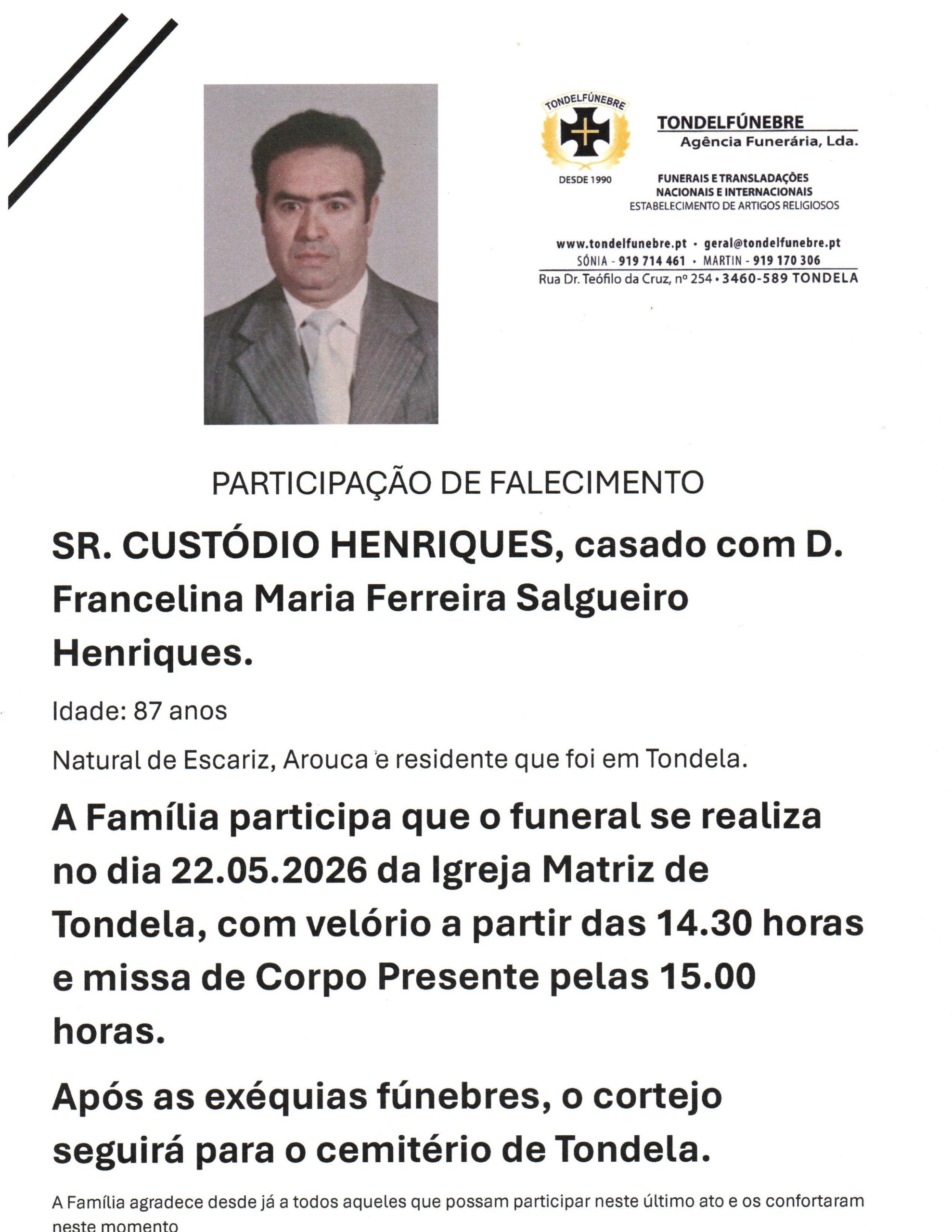CUSTÓDIO HENRIQUES