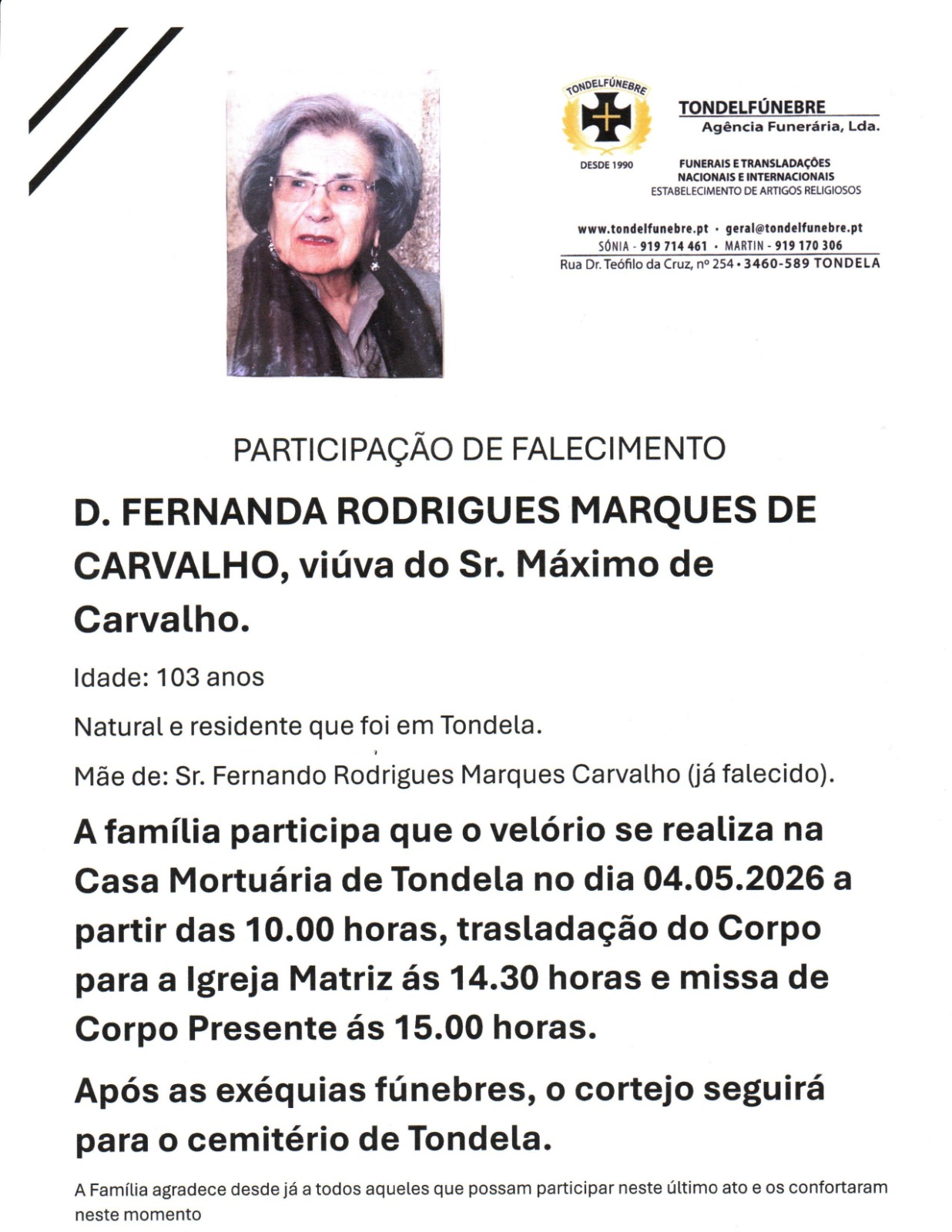 FERNANDA RODRIGUES MARQUES DE CARVALHO