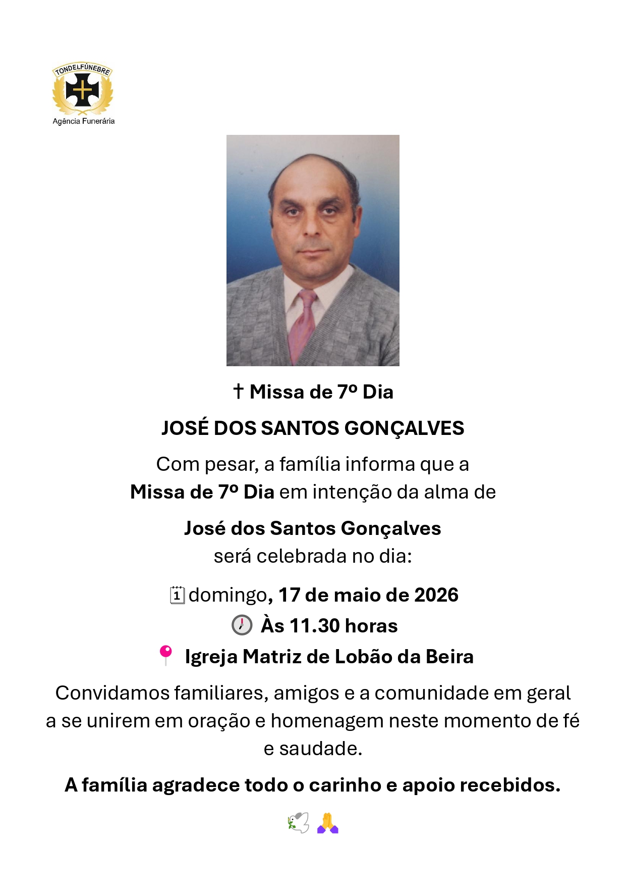 JOSÉ DOS SANTOS GONÇALVES