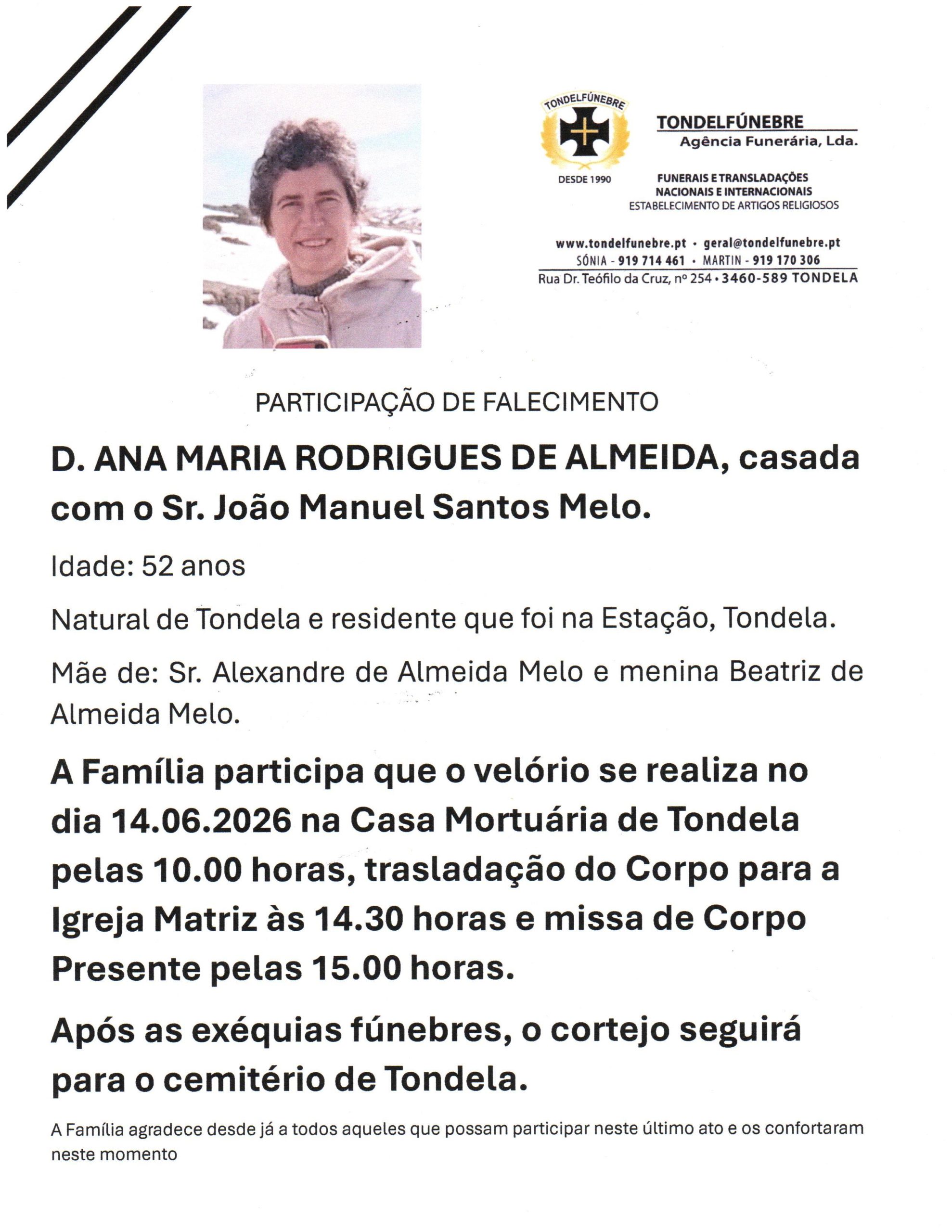 ANA MARIA RODRIGUES DE ALMEIDA