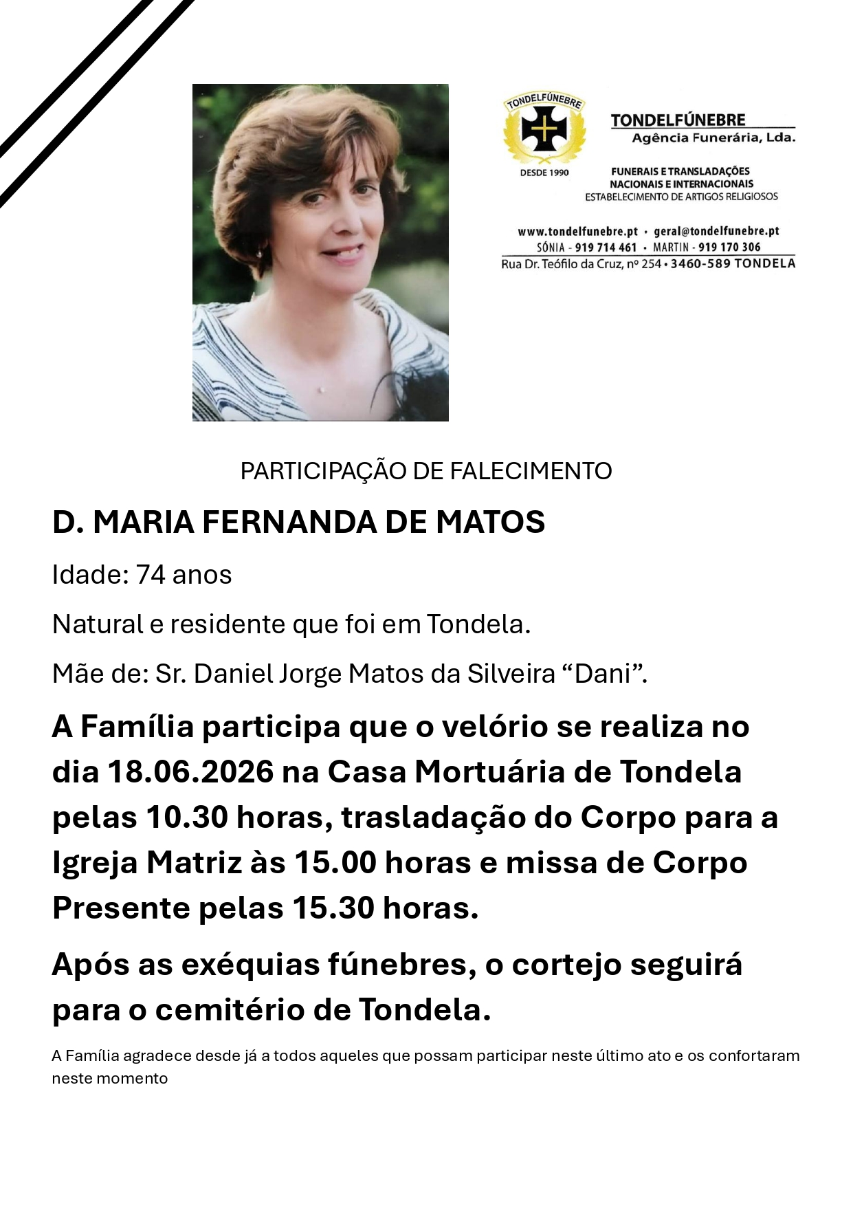 MARIA FERNANDA DE MATOS