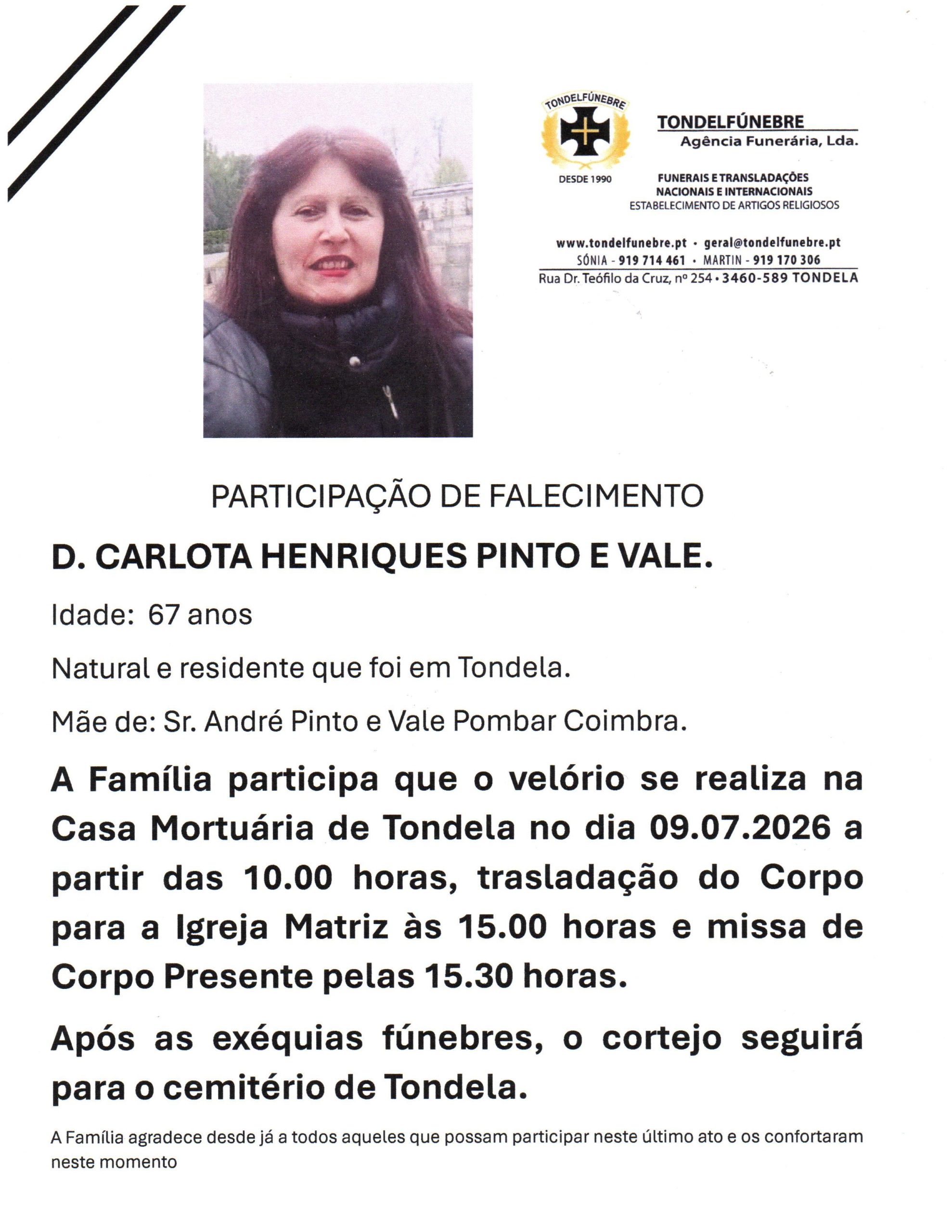 CARLOTA HENRIQUES PINTO E VALE