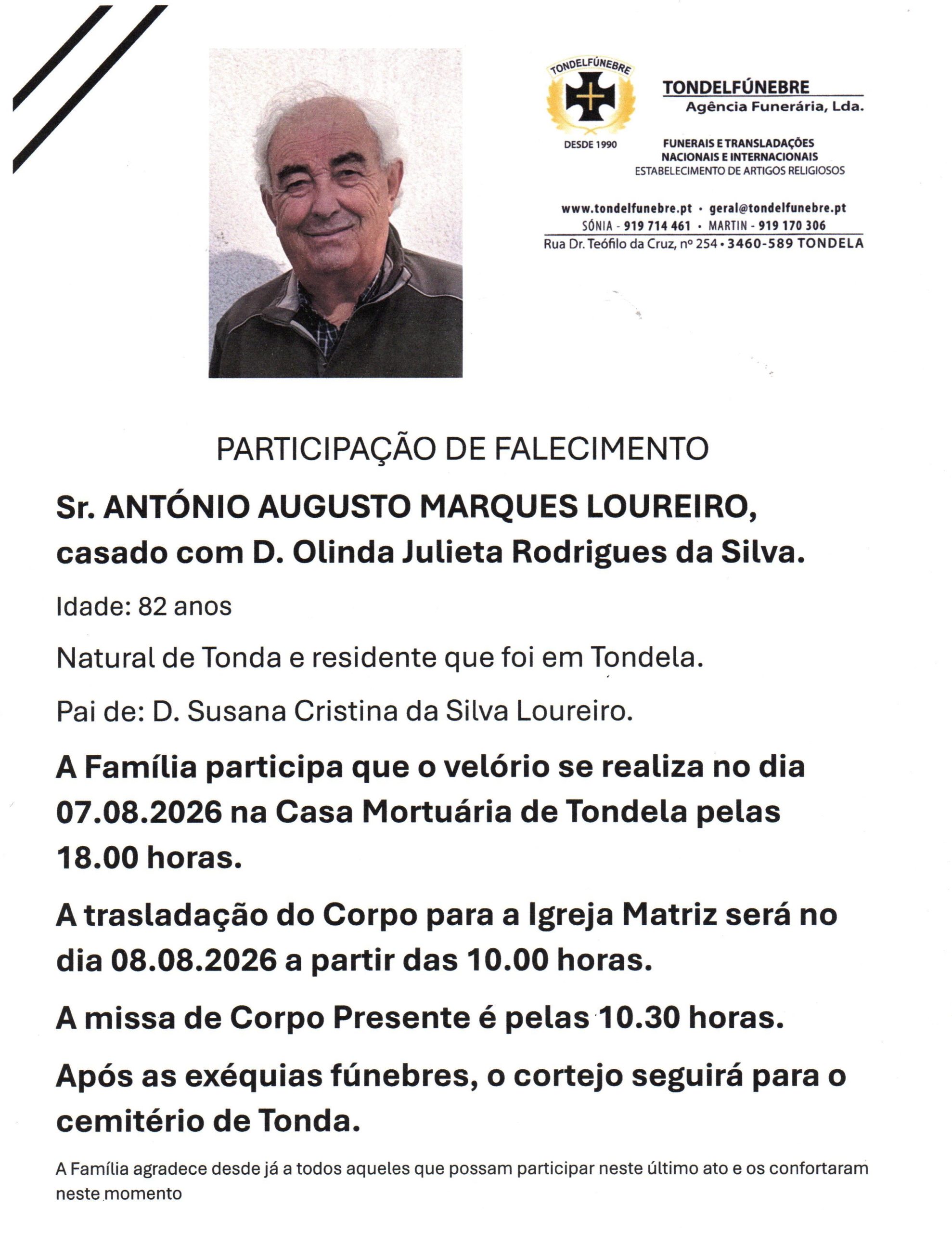 ANTÓNIO AUGUSTO MARQUES LOUREIRO