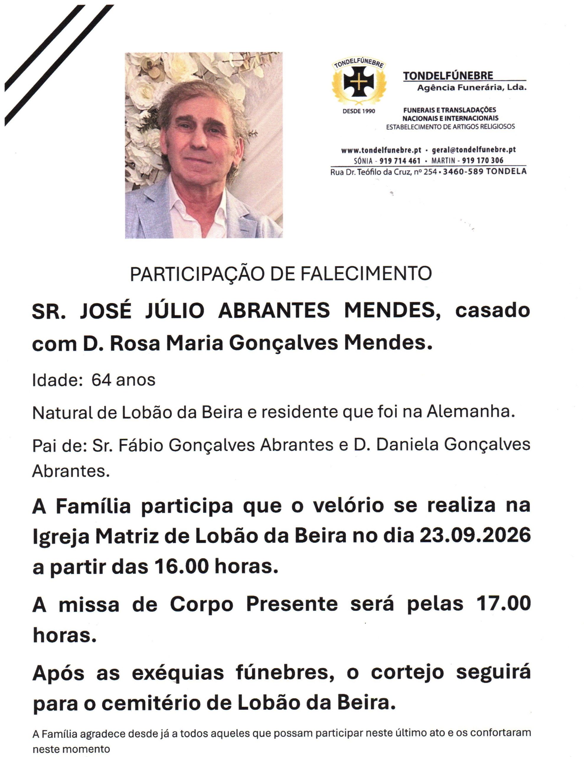 JOSÉ JÚLIO ABRANTES MENDES