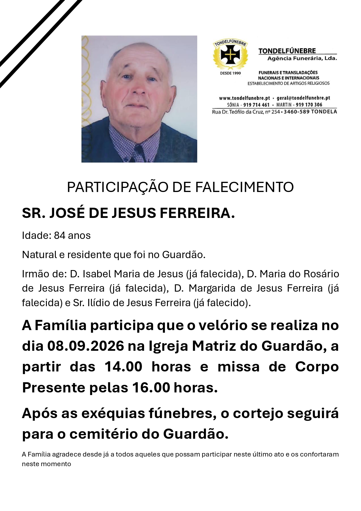 JOSÉ DE JESUS FERREIRA