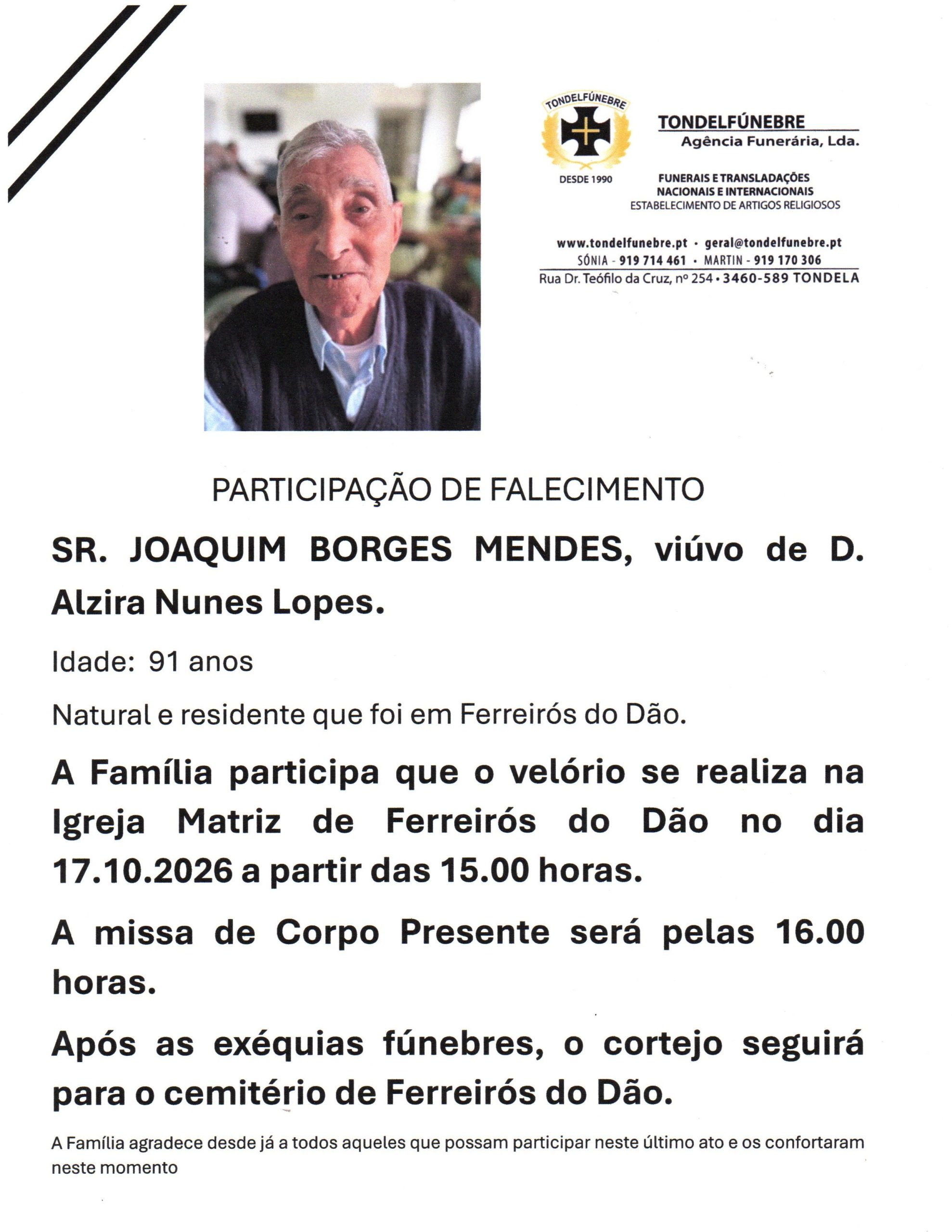 JOAQUIM BORGES MENDES
