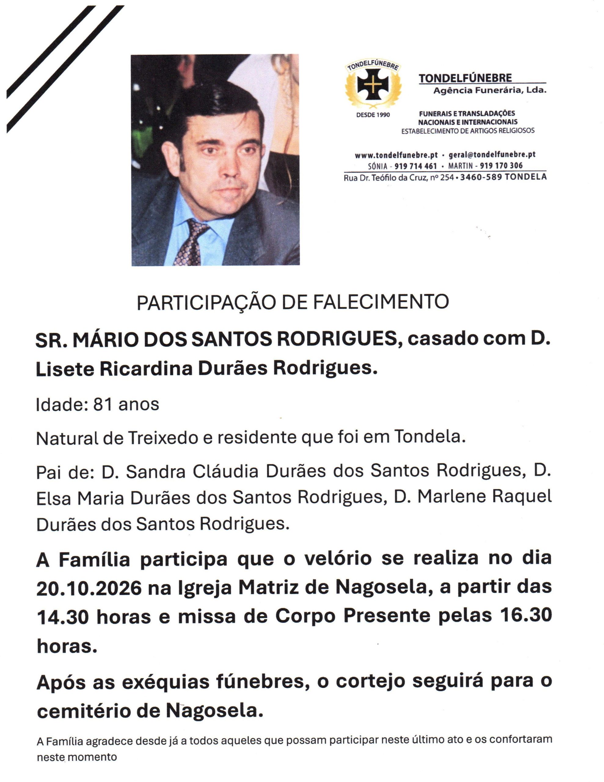 MÁRIO DOS SANTOS RODRIGUES